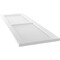 Ekena Millwork True Fit PVC Farmhouse/Flat Panel Combination Fixed Mount Shutters, White, 15W x 80H, PR TFP101FC15X080WH - alternate 7